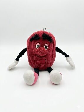 Vtg ACE Novelty California Raisins Plush Toy Red Character Korea Stuffed Doll